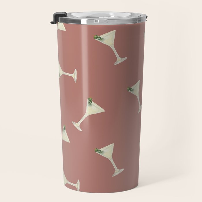 Martini Cocktail O'clock  Travel Mug Gallery Image 3