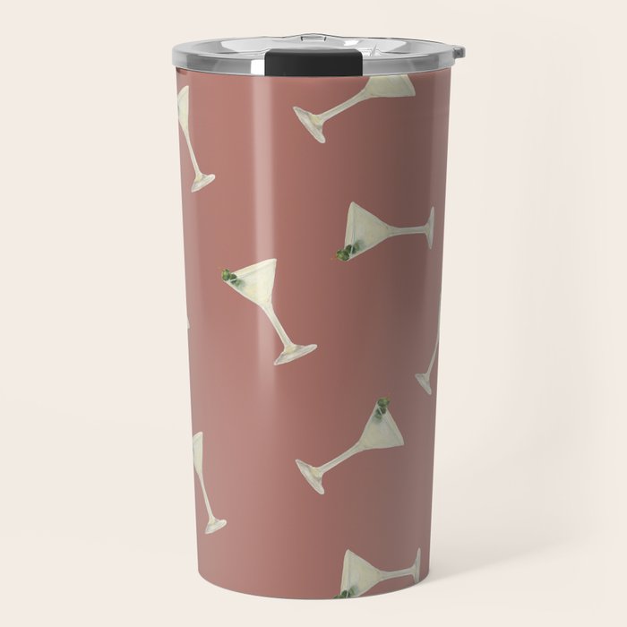 Martini Cocktail O'clock  Travel Mug Gallery Image 1