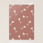 Martini Cocktail O'clock  Stationery Card Gallery Image 2