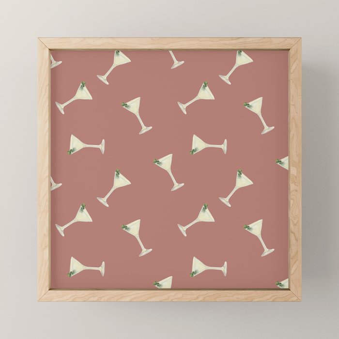 Martini Cocktail O'clock  Mini Art Print Gallery Image 1