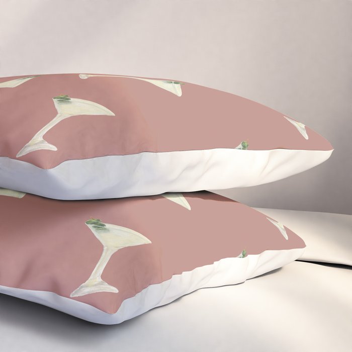 Martini Cocktail O'clock  Pillow Sham Gallery Image 3