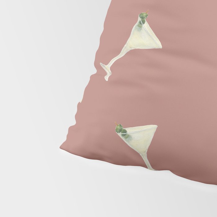 Martini Cocktail O'clock  Pillow Sham Gallery Image 4