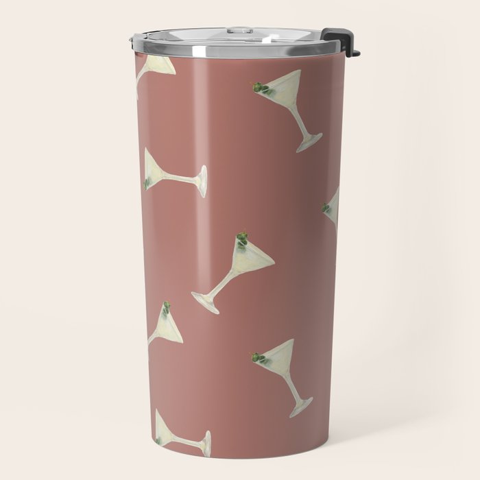 Martini Cocktail O'clock  Travel Mug Gallery Image 2