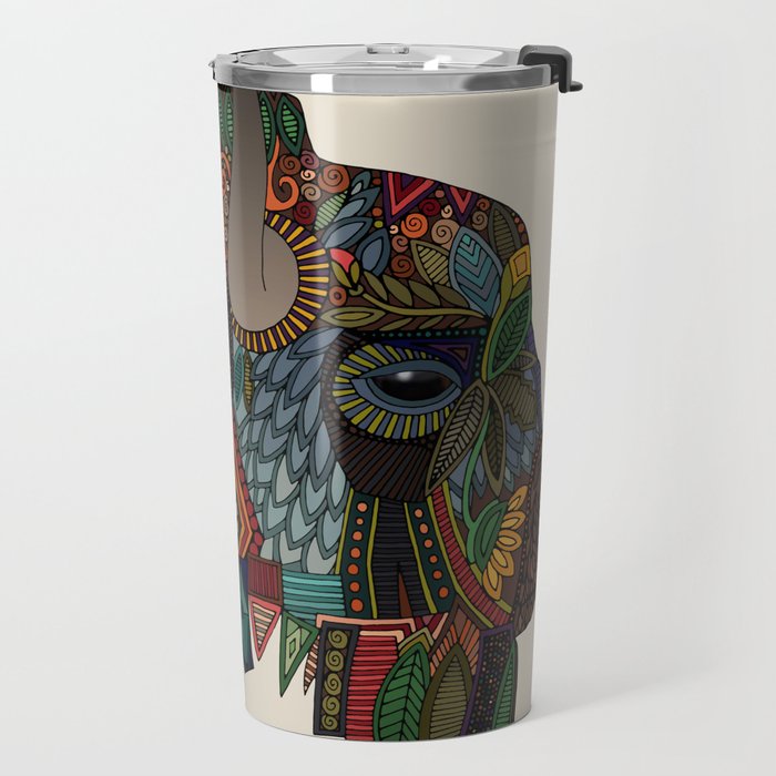 bison bone beige Travel Mug Gallery Image 2