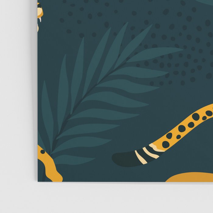 Leopard pattern Black Poster Gallery Image 3