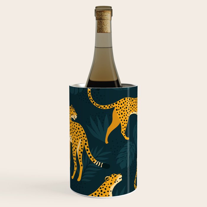 Leopard pattern Black Wine Chiller Gallery Image 3