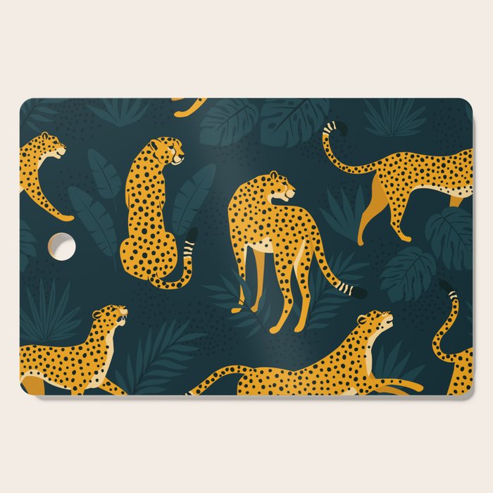 Leopard pattern Black Cutting Board Gallery Image 1