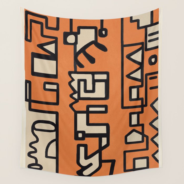 Abstract Line Movement 11 Wall Tapestry Gallery Image 1