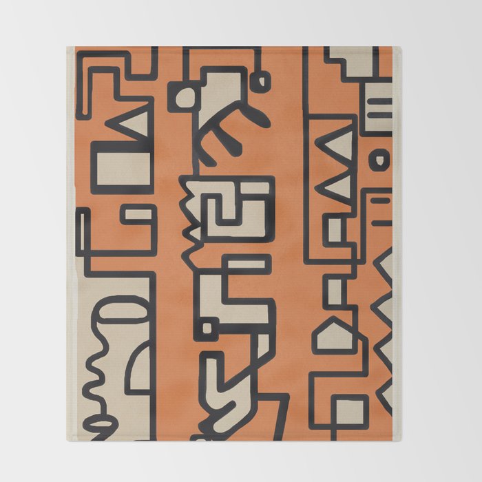 Abstract Line Movement 11 Throw Blanket Gallery Image 2