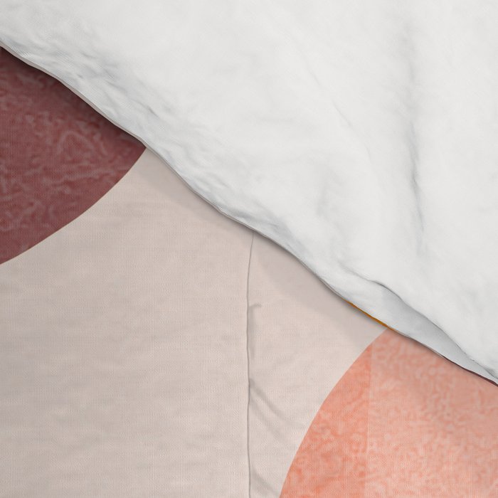 Mid Century Abstract cut-out Pebbles 2. Cosy Retro Comforter Gallery Image 4