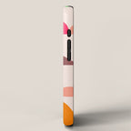 Mid Century Abstract cut-out Pebbles 2. Cosy Retro iPhone Case Gallery Image 2