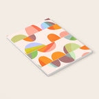 Mid Century Abstract cut-out Pebbles 2. Cosy Retro Notebook Gallery Image 3