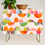 Mid Century Abstract cut-out Pebbles 2. Cosy Retro Credenza Gallery Image 1