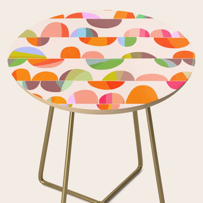 Mid Century Abstract cut-out Pebbles 2. Cosy Retro Side Table Gallery Image 2