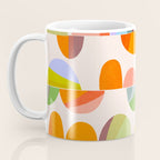 Mid Century Abstract cut-out Pebbles 2. Cosy Retro Coffee Mug Gallery Image 3