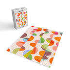 Mid Century Abstract cut-out Pebbles 2. Cosy Retro Jigsaw Puzzle Gallery Image 2