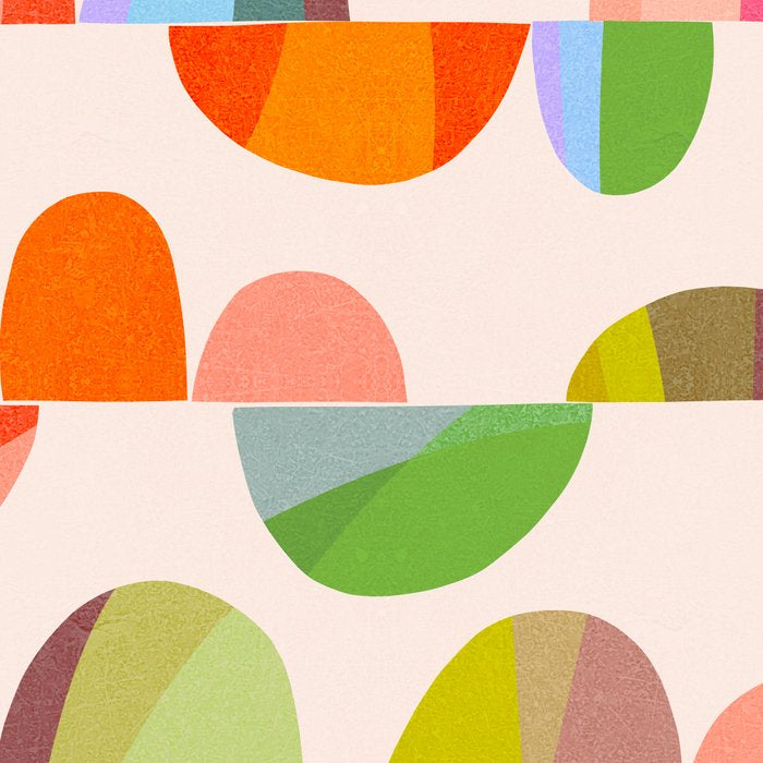 Mid Century Abstract cut-out Pebbles 2. Cosy Retro Coffee Mug Gallery Image 2