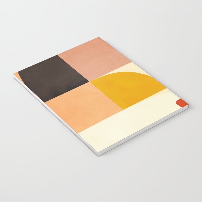 mid century shapes moon Notebook Gallery Image 3