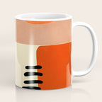 mid century shapes moon Coffee Mug Gallery Image 1