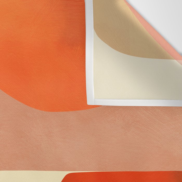 mid century shapes moon Wall Tapestry Gallery Image 3