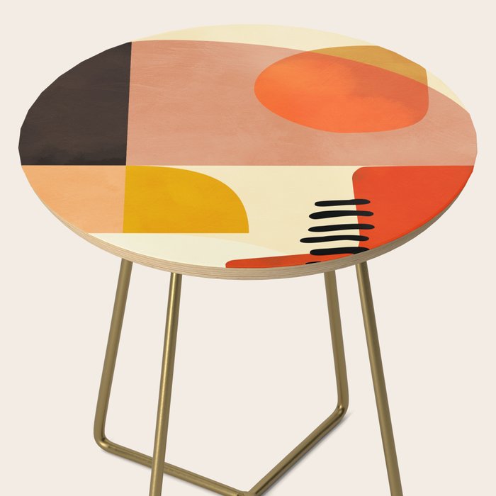 mid century shapes moon Side Table Gallery Image 2