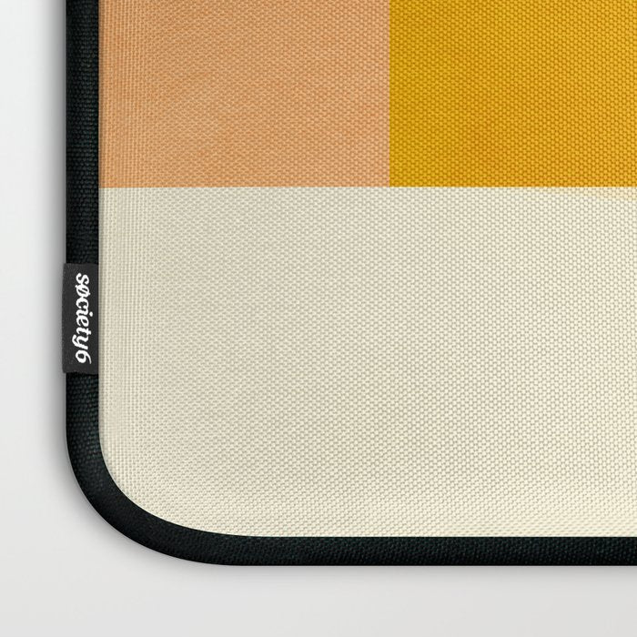 mid century shapes moon Laptop Sleeve Gallery Image 3