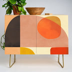 mid century shapes moon Credenza Gallery Image 1