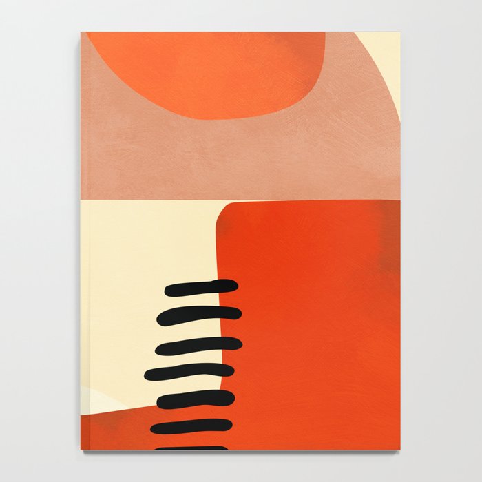mid century shapes moon Notebook Gallery Image 4
