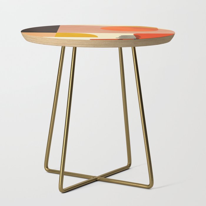 mid century shapes moon Side Table Gallery Image 1
