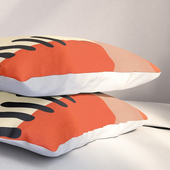 mid century shapes moon Pillow Sham Gallery Image 3