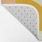 mid century shapes moon Bath Mat Gallery Image 2