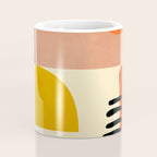 mid century shapes moon Coffee Mug Gallery Image 4
