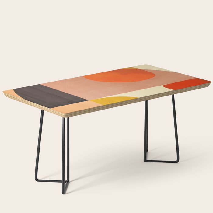 mid century shapes moon Coffee Table Gallery Image 1