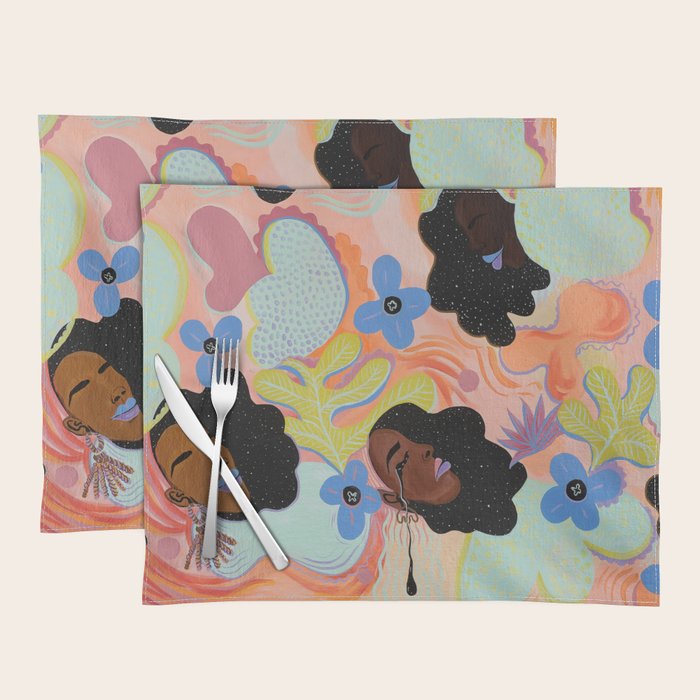 Pools of Us | Coral Botancials Placemat Gallery Image 1