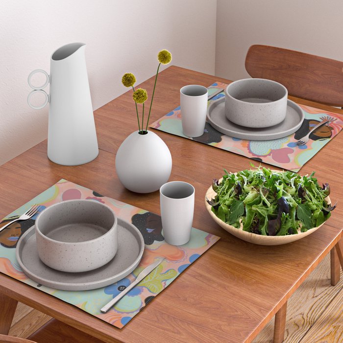 Pools of Us | Coral Botancials Placemat Gallery Image 2