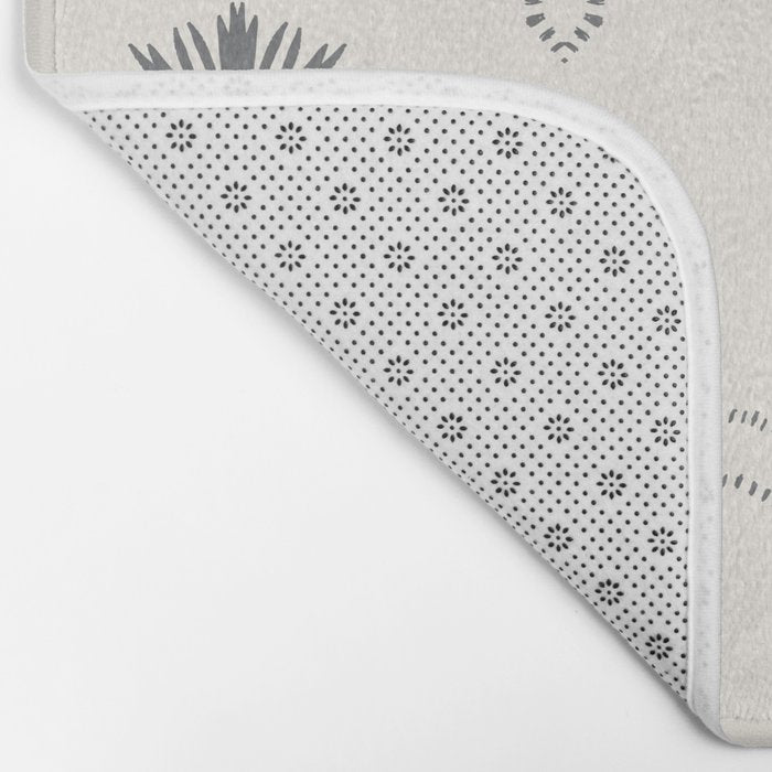 WILDFLOWER JASMIN GREY Bath Mat Gallery Image 2