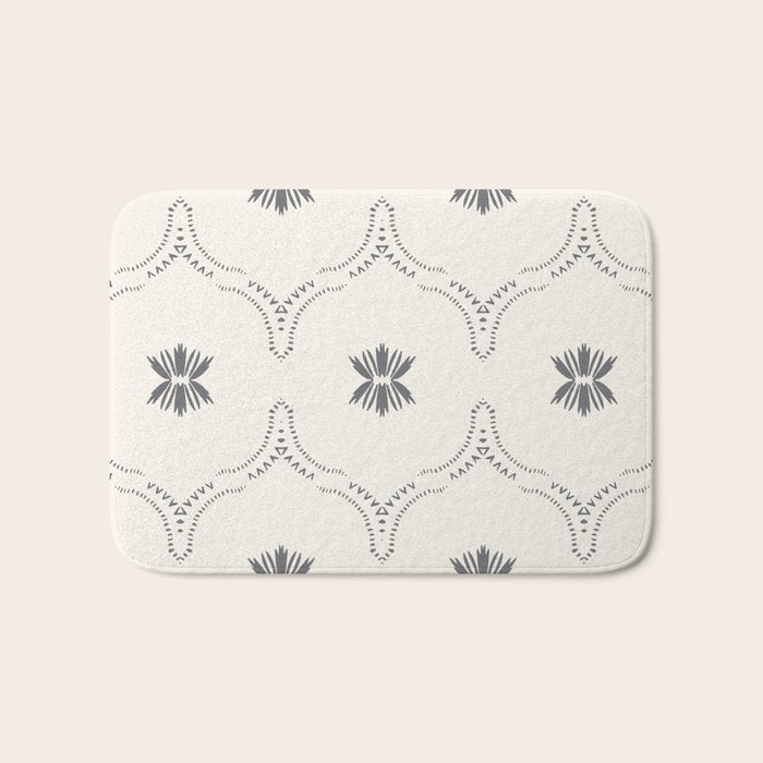 WILDFLOWER JASMIN GREY Bath Mat Gallery Image 1