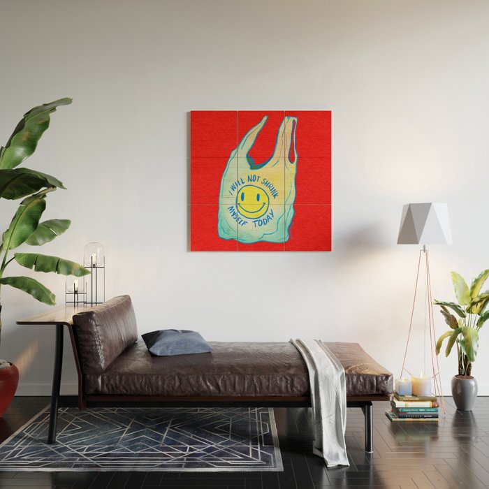 I'm a Plastic Bag Wood Wall Art Gallery Image 2