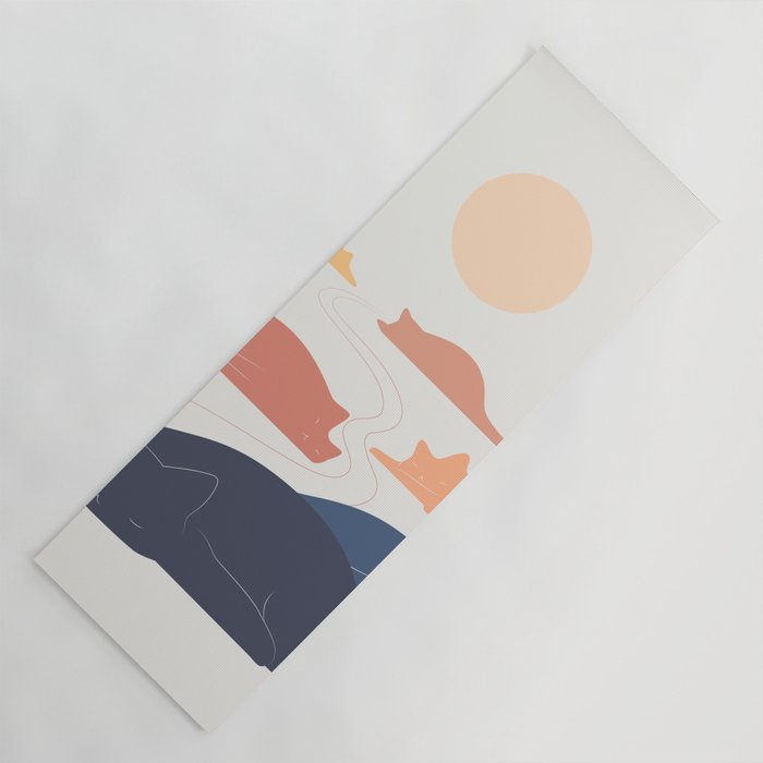 Cat Landscape 159 Yoga Mat Gallery Image 1