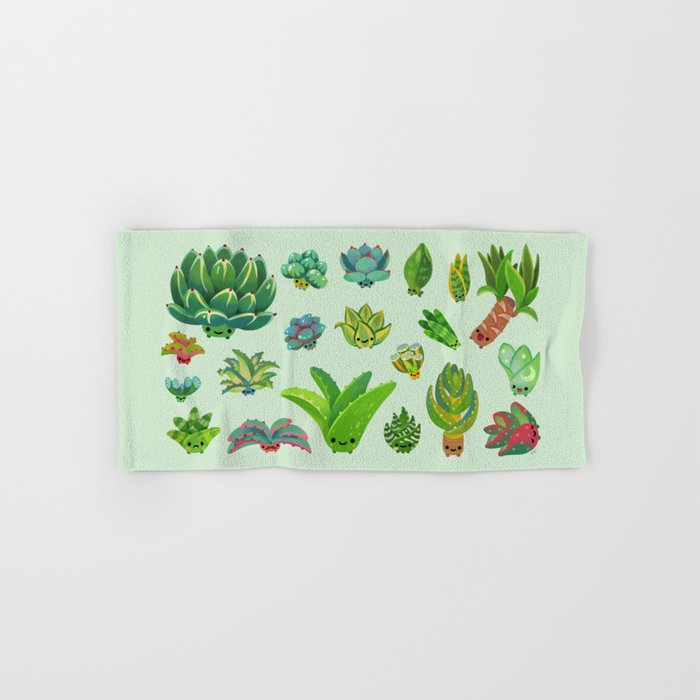 Baby succulent 1 - light Bath Towel Gallery Image 1