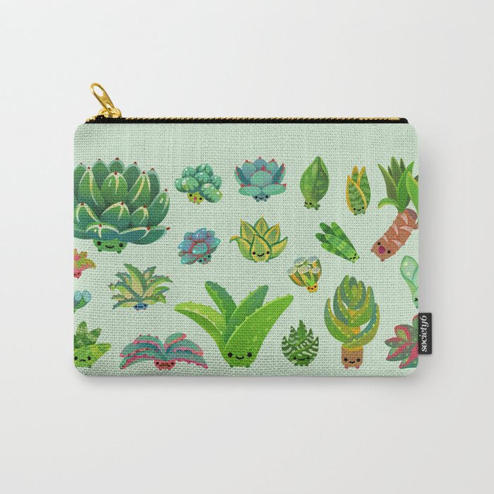 Baby succulent 1 - light Carry All Pouch Gallery Image 1