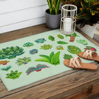 Baby succulent 1 - light Outdoor Rug Gallery Image 2