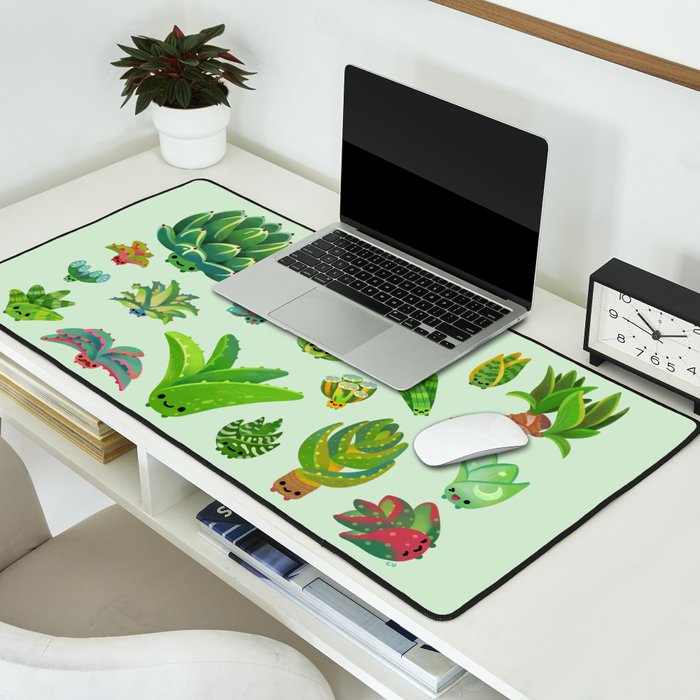 Baby succulent 1 - light Desk Mat Gallery Image 2