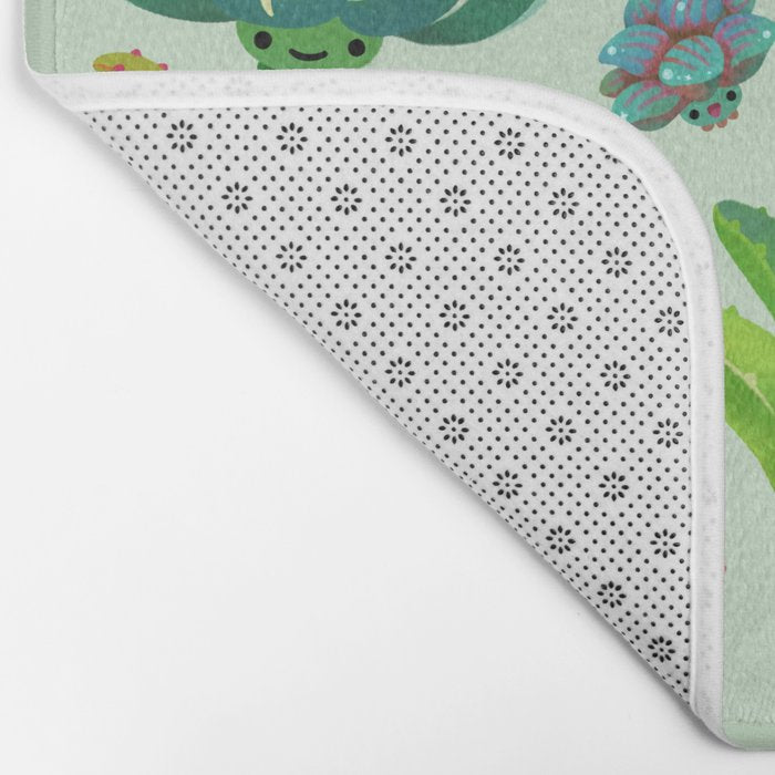 Baby succulent 1 - light Bath Mat Gallery Image 2