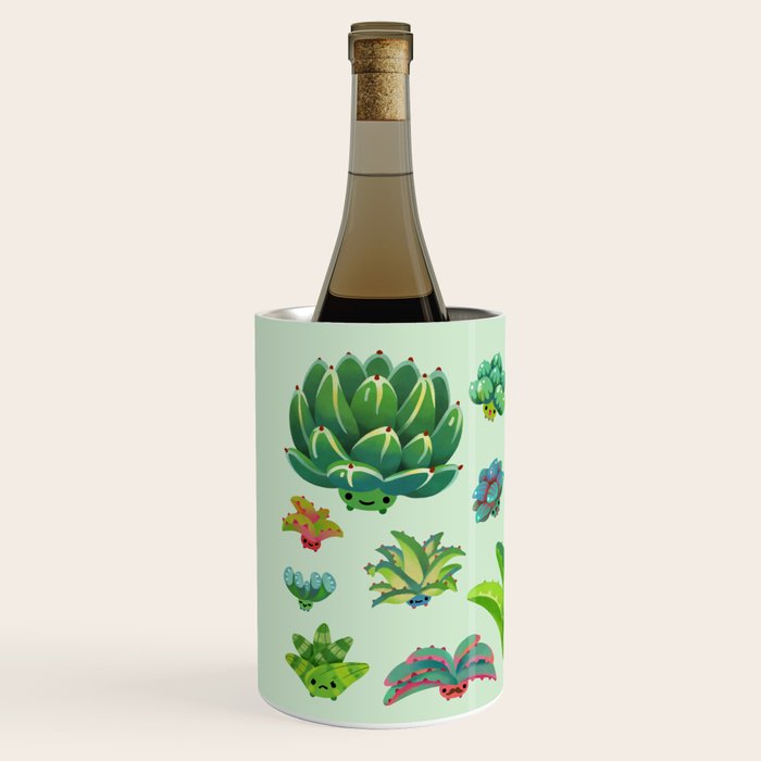 Baby succulent 1 - light Wine Chiller Gallery Image 2