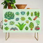 Baby succulent 1 - light Credenza Gallery Image 1