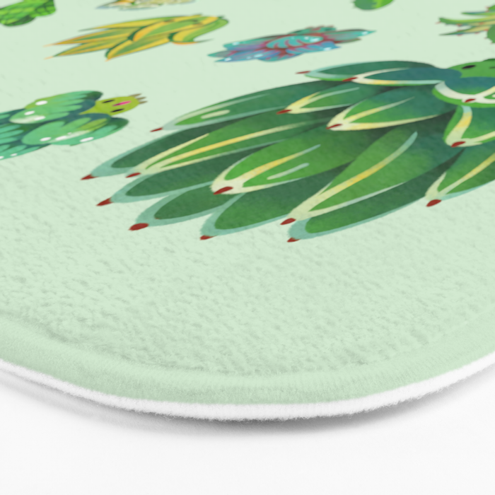 Baby succulent 1 - light Bath Mat Gallery Image 3