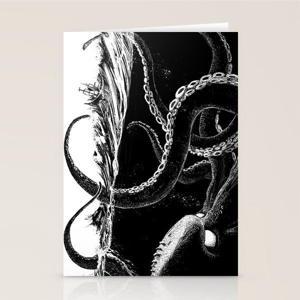Kraken Rules the Sea Stationery Card Gallery Image 2