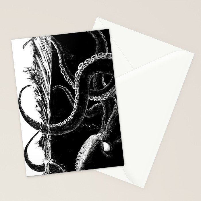 Kraken Rules the Sea Stationery Card Gallery Image 2