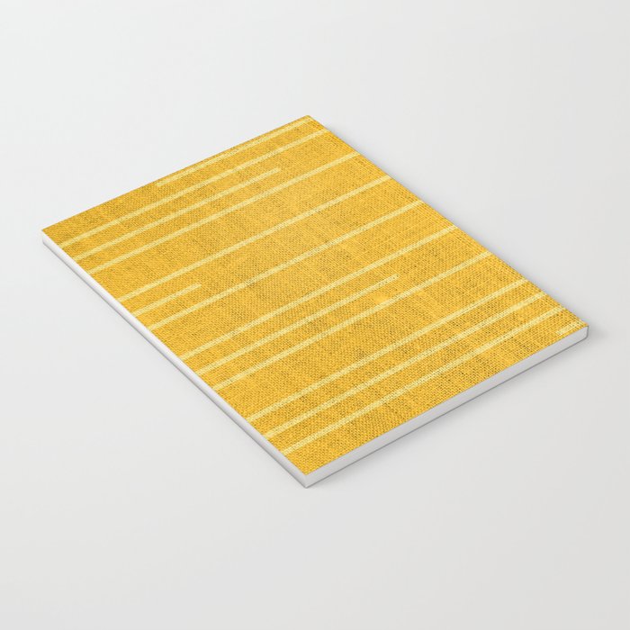 Geometric Art, Colorful Stripes, Yellow Notebook Gallery Image 3